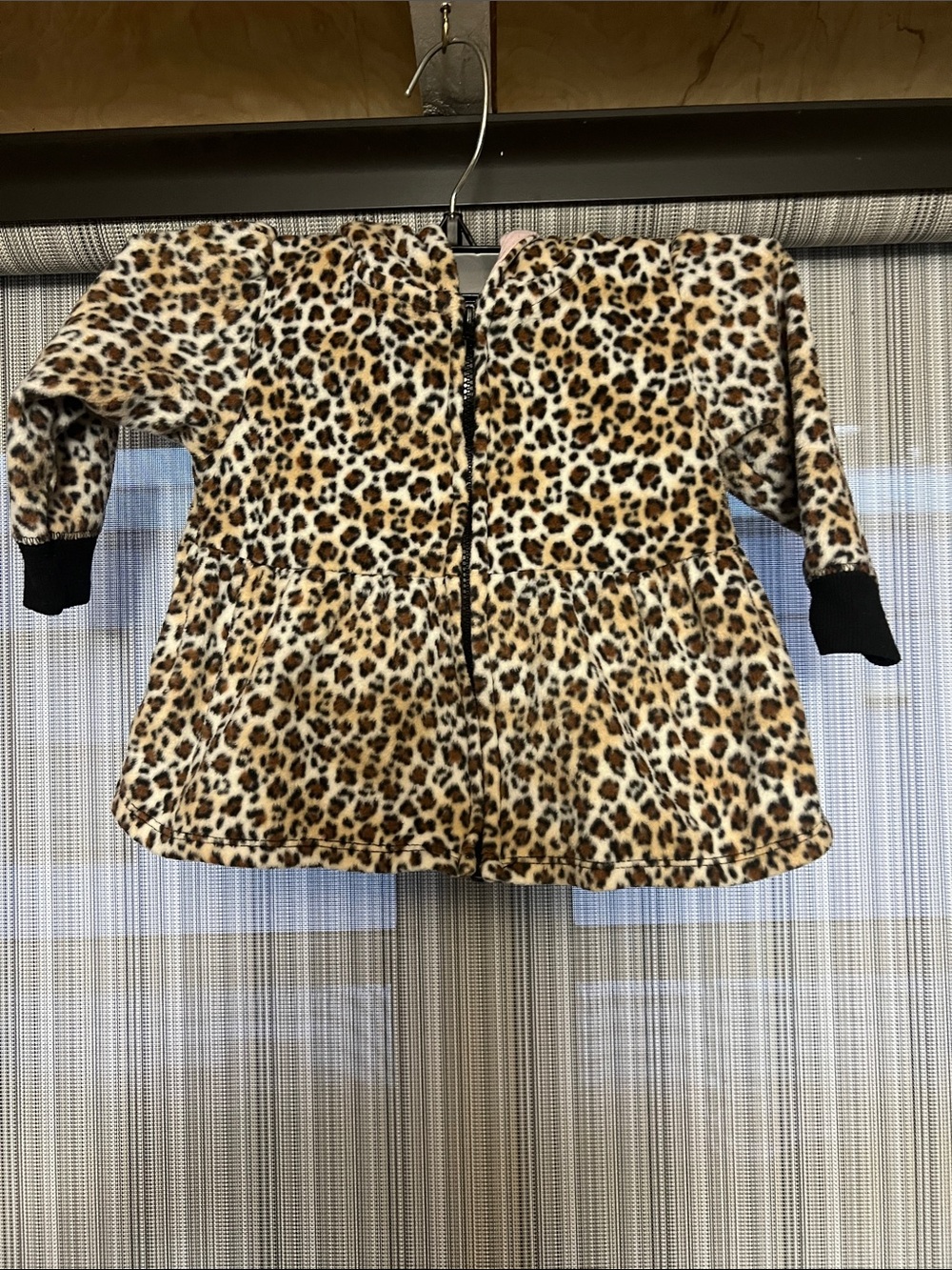 Garanimals Leopard Print Fleece Jacket in Brown and Black